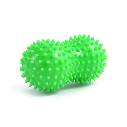 Peanutformad massageboll med taggig yta