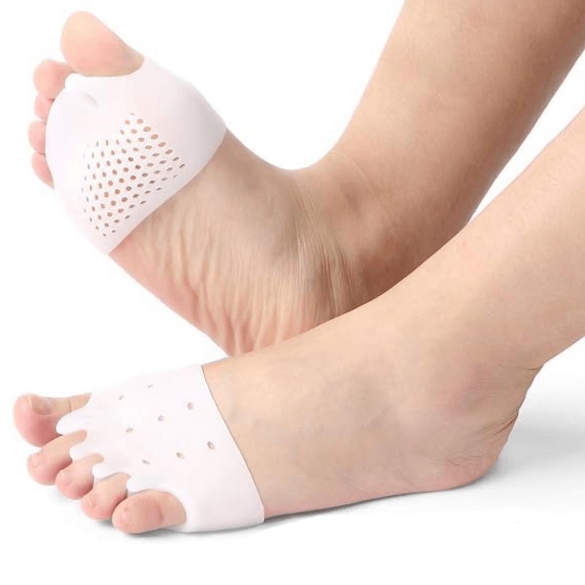 Tåseparerare för 5 tår som ger jämn separation vid hallux valgus