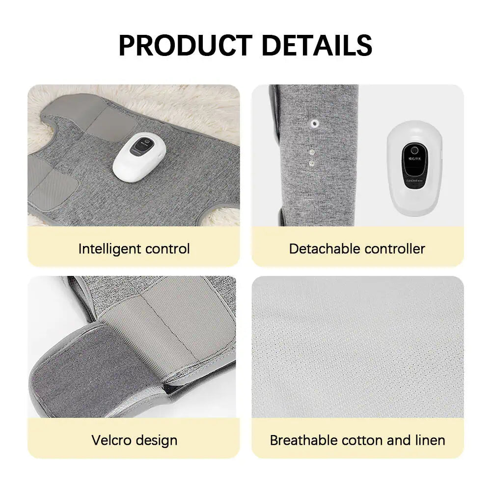 Detaljer på kontrollenhet och material i vadmassage