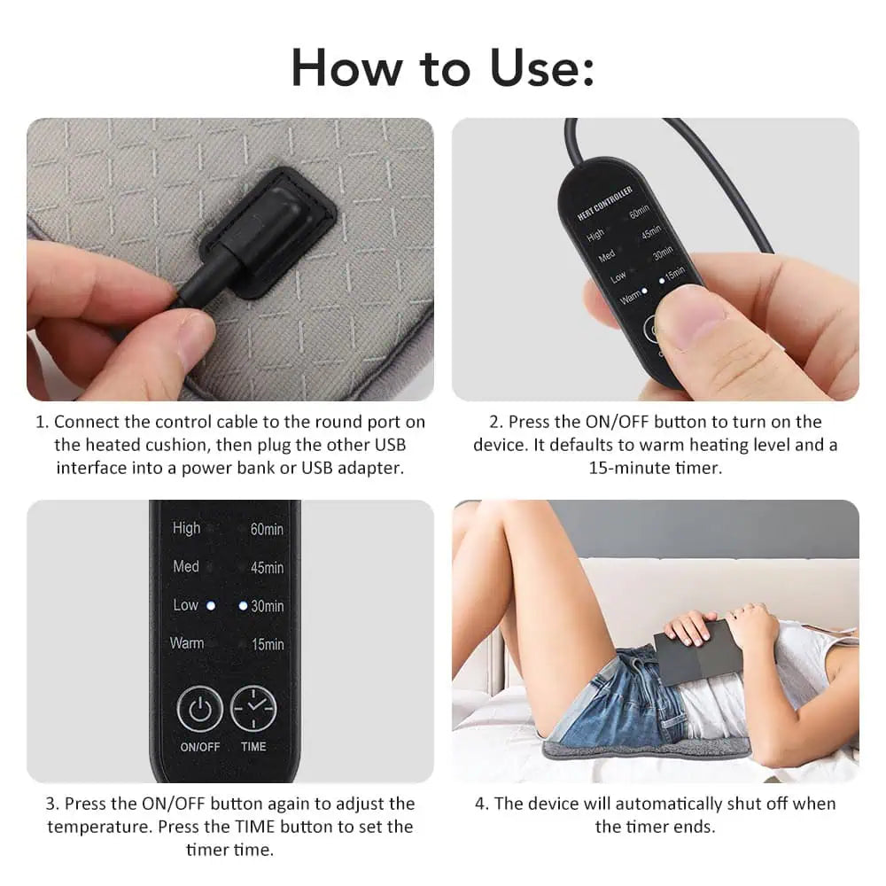 Elektrisk varmepute - USB