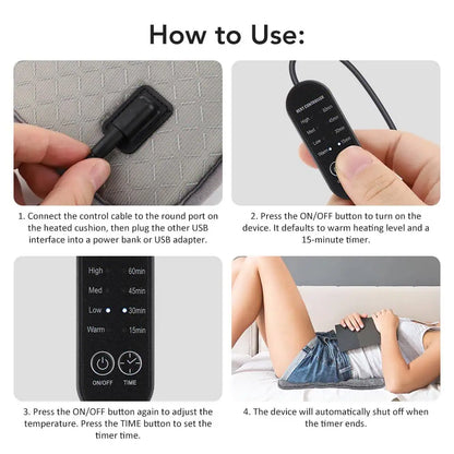 Elektrisk varmepute - USB