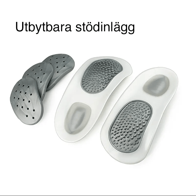 Hålfotsstöd med 4 justerbara inlägg för anpassat stöd